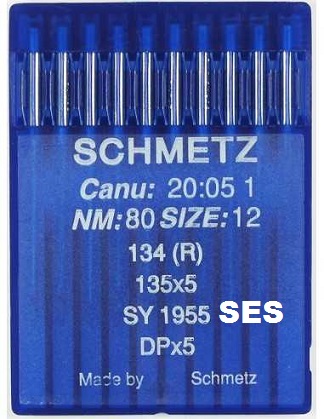 AGUJA SCHMETZ 134 R 135X5 SES nº 80 - 12